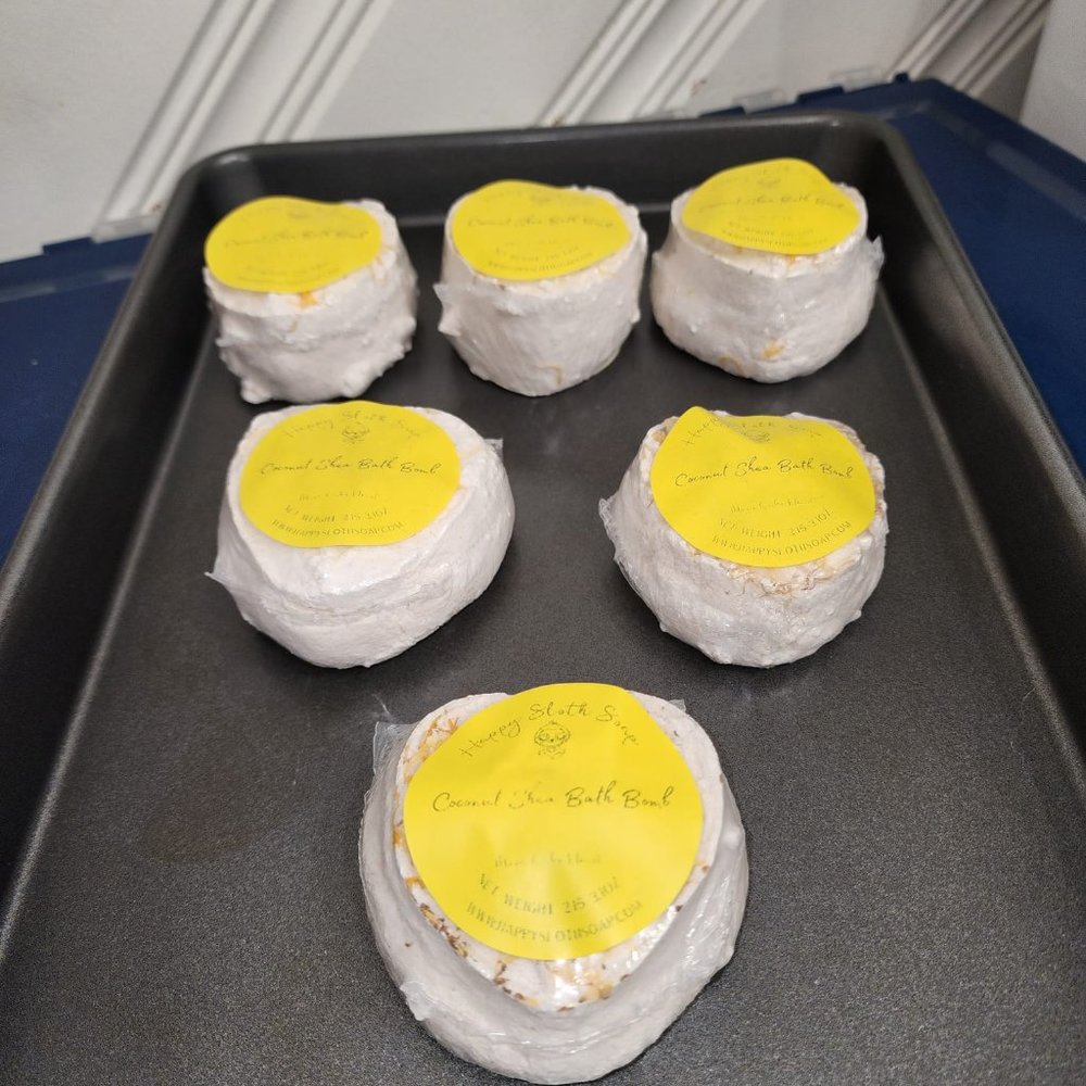 Artisanal Handcrafted soap "Coconut Shea Unicorn Bath Bombs"